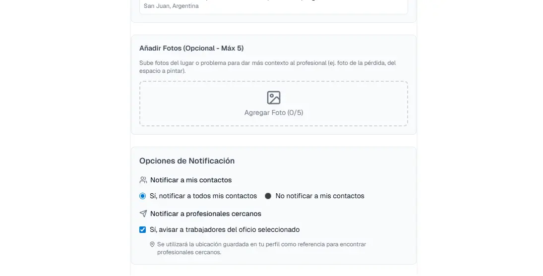 Activar alertas de trabajo